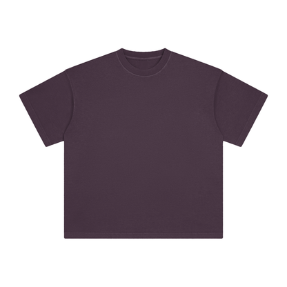 Unisex Heavyweight Vintage Washed T-Shirt in dark purple