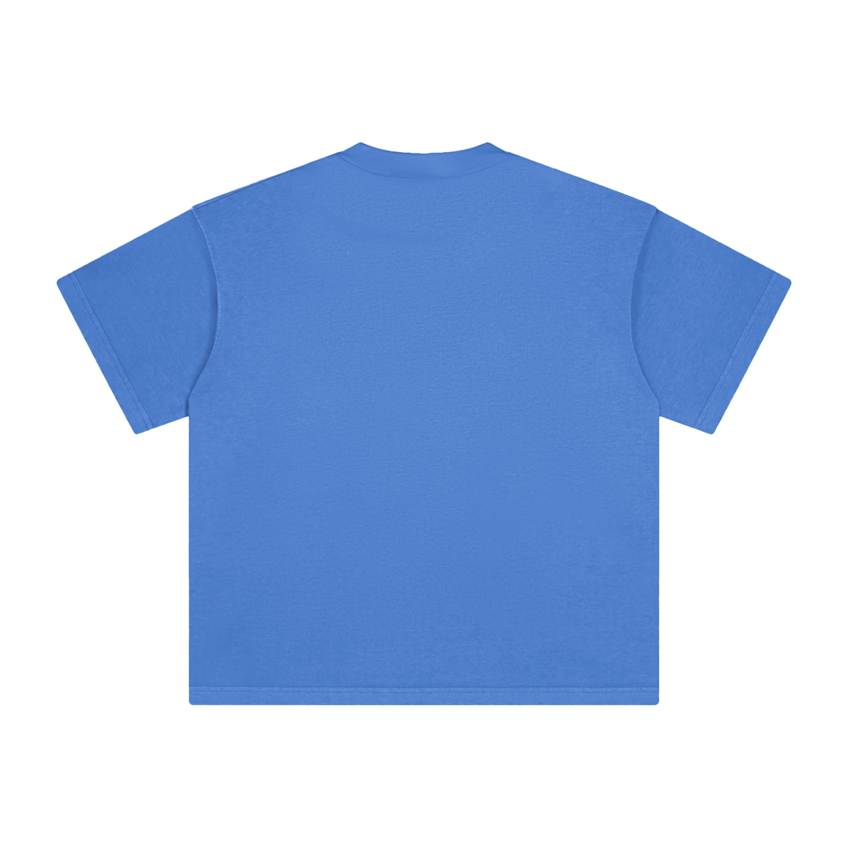 Unisex Heavyweight Vintage Washed T-Shirt in denim blue, alternate angle
