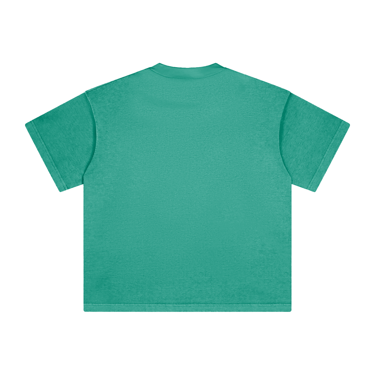 Unisex Heavyweight Vintage Washed T-Shirt in green, alternate angle