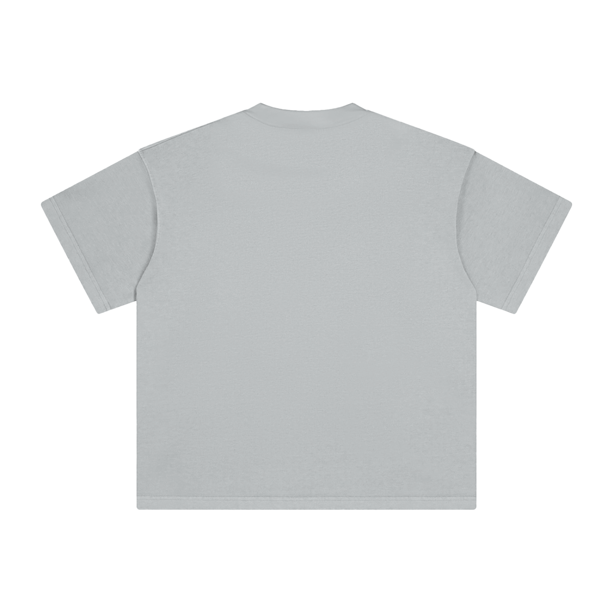 Unisex Heavyweight Vintage Washed T-Shirt in light gray, alternate angle