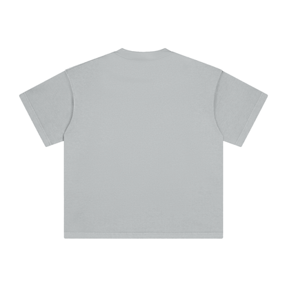 Unisex Heavyweight Vintage Washed T-Shirt in light gray, alternate angle