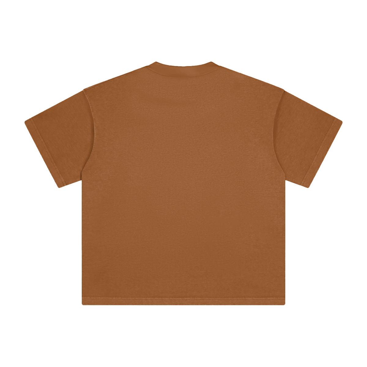 Unisex Heavyweight Vintage Washed T-Shirt in mocha, alternate angle
