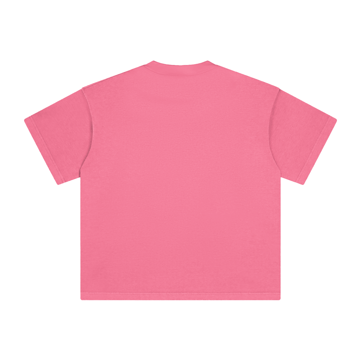 Unisex Heavyweight Vintage Washed T-Shirt in rose pink, alternate angle