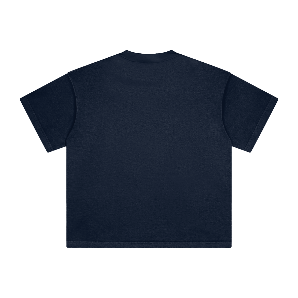 Unisex Heavyweight Vintage Washed T-Shirt in royal blue, alternate angle