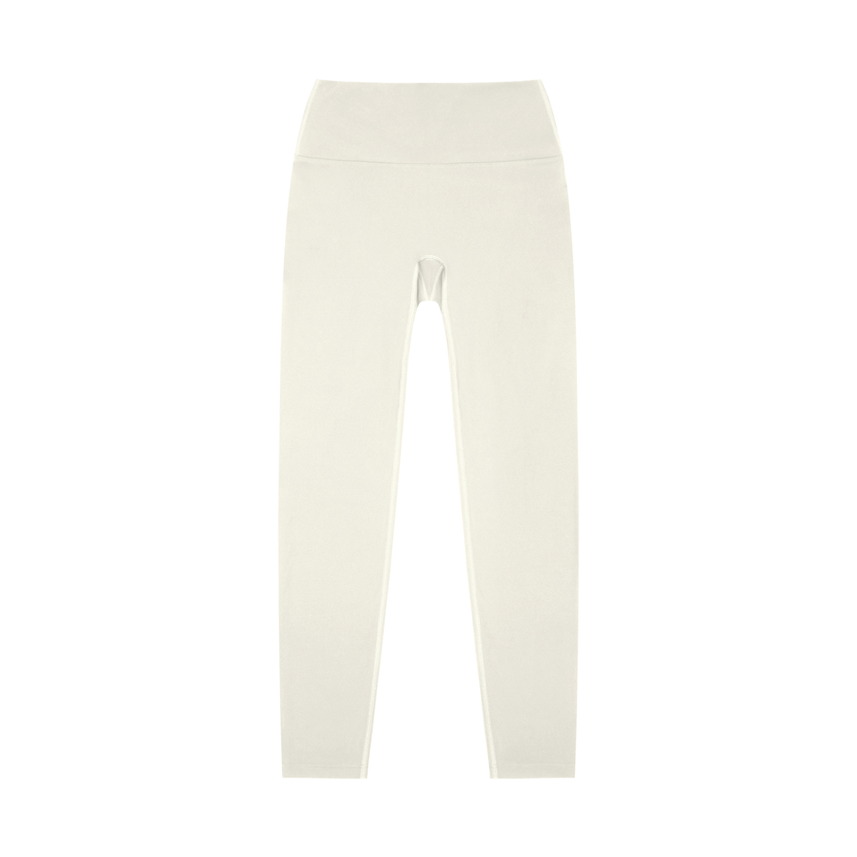 Unisex High-Waisted Yoga Leggings in beige