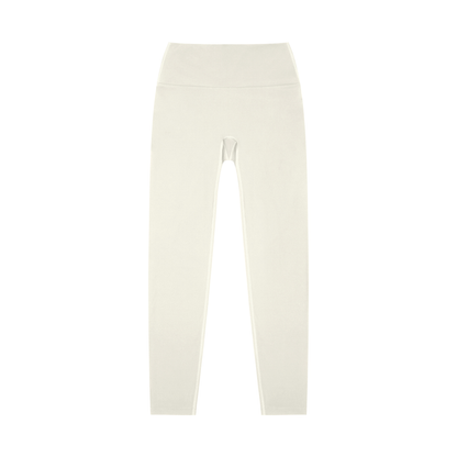 Unisex High-Waisted Yoga Leggings in beige