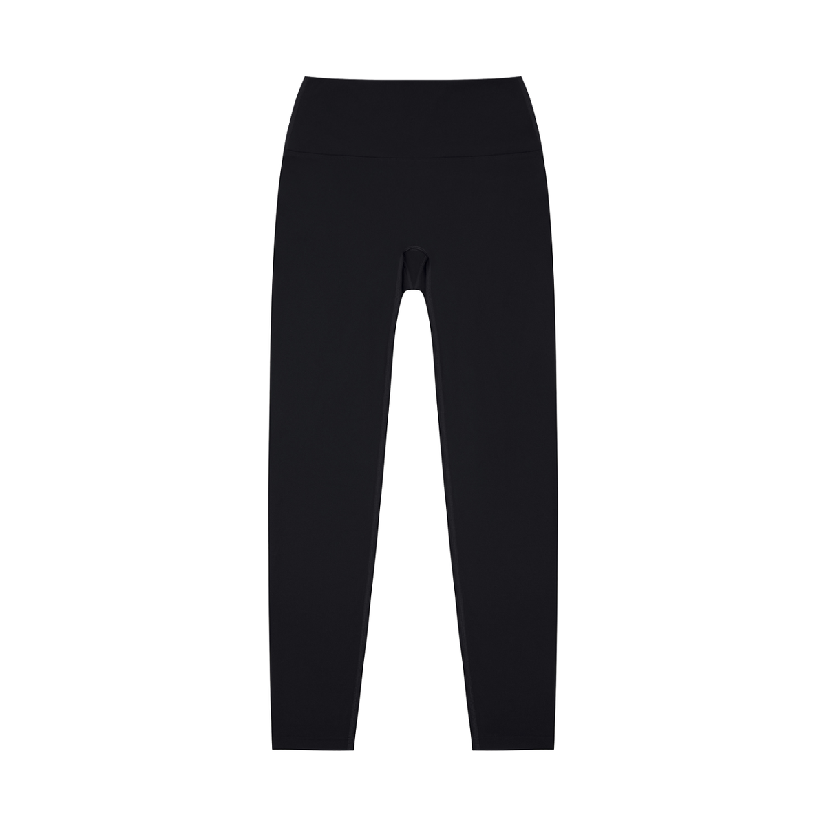 Unisex High-Waisted Yoga Leggings in black