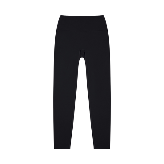 Unisex High-Waisted Yoga Leggings in black