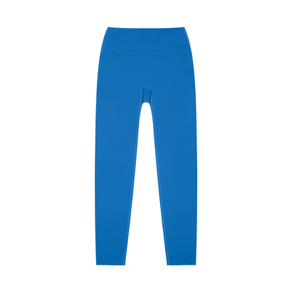 Unisex High-Waisted Yoga Leggings in colorful blue