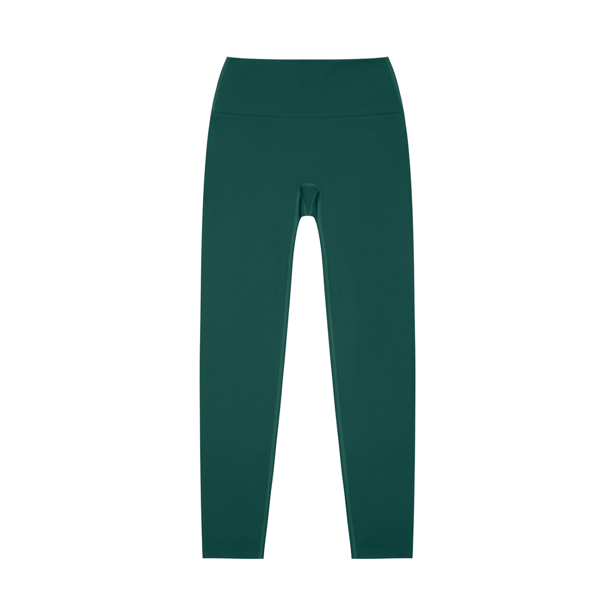 Unisex High-Waisted Yoga Leggings in dark green