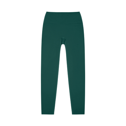 Unisex High-Waisted Yoga Leggings in dark green