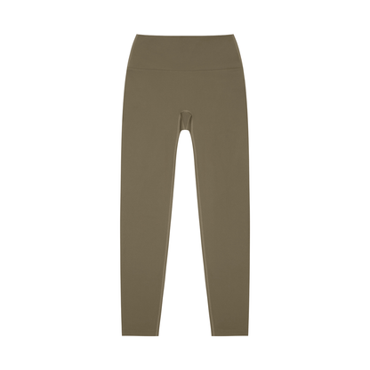 Unisex High-Waisted Yoga Leggings in gray coffee