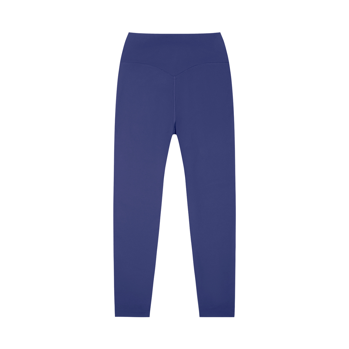 Unisex High-Waisted Yoga Leggings in royal blue, alternate angle