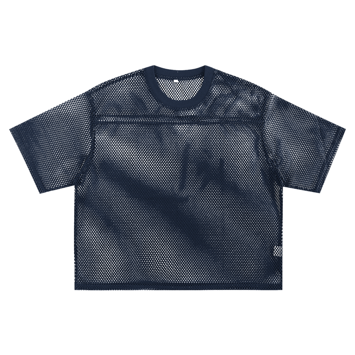 Unisex Hollow-Out Polyester T-Shirt in blue
