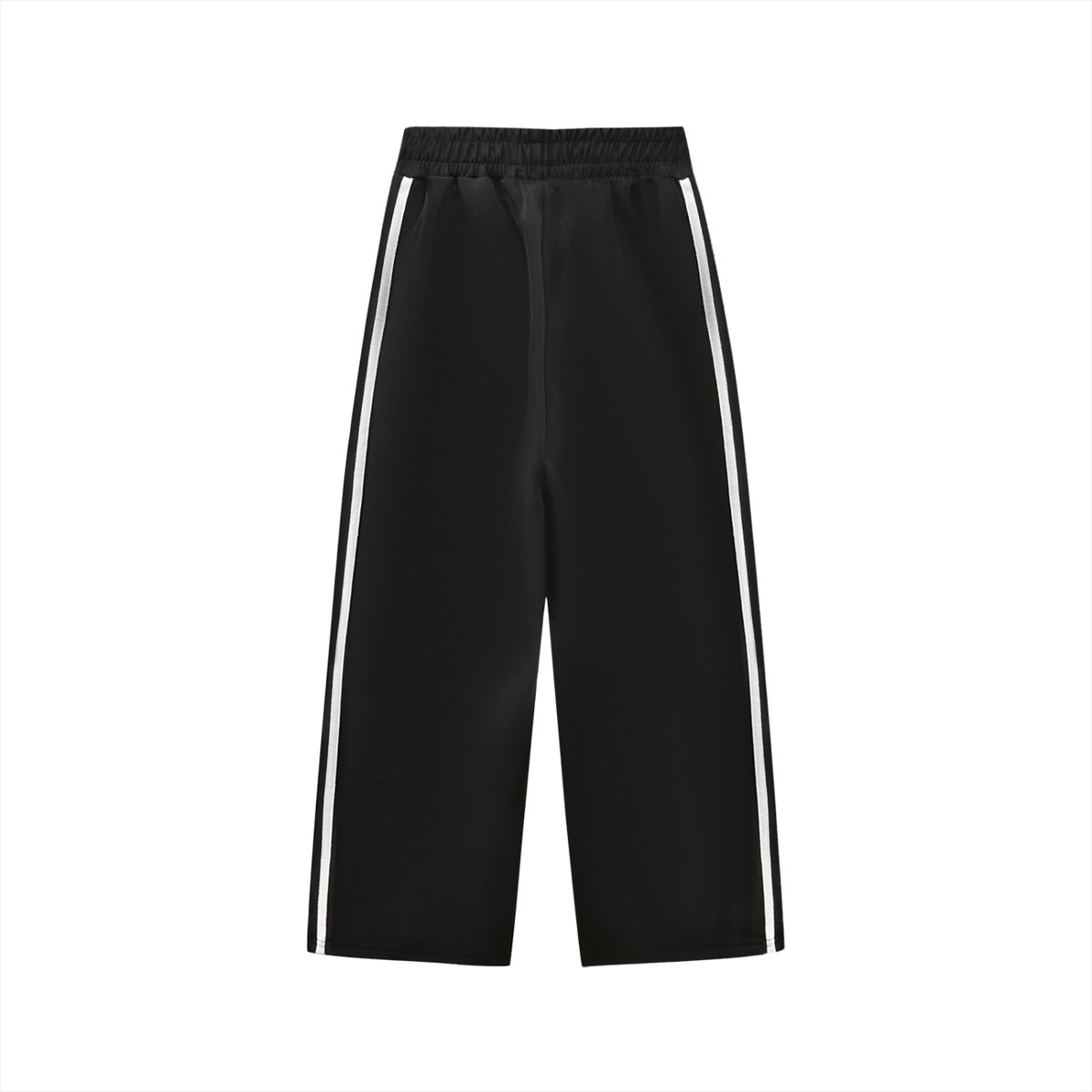 Unisex Kids' Contrast Tape Sweatpants in black, alternate angle