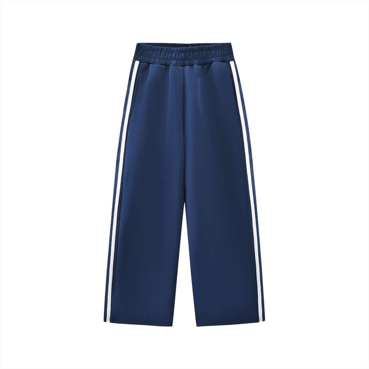 Unisex Kids' Contrast Tape Sweatpants in royal blue