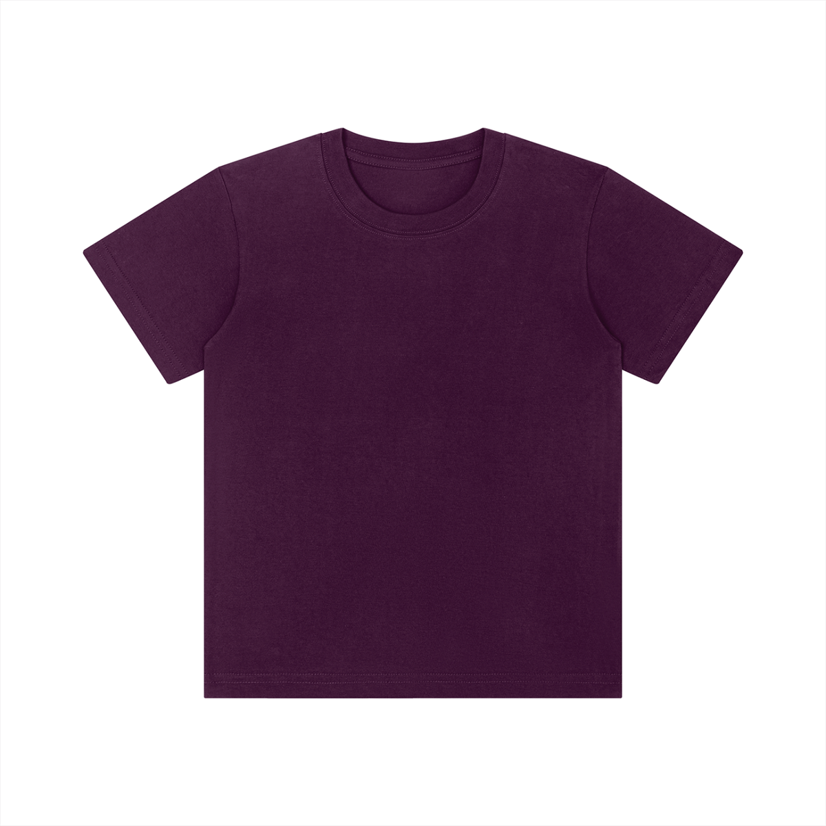 Unisex Kid's Crewneck Short Sleeve T-Shirt in purple