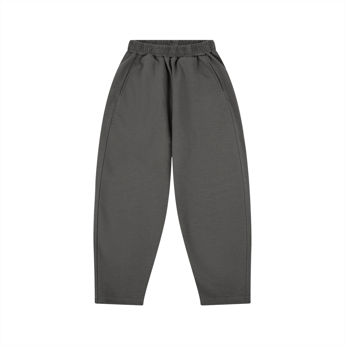 Unisex Kid's Loose Wide Leg Sweatpants in dark gray