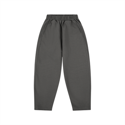 Unisex Kid's Loose Wide Leg Sweatpants in dark gray