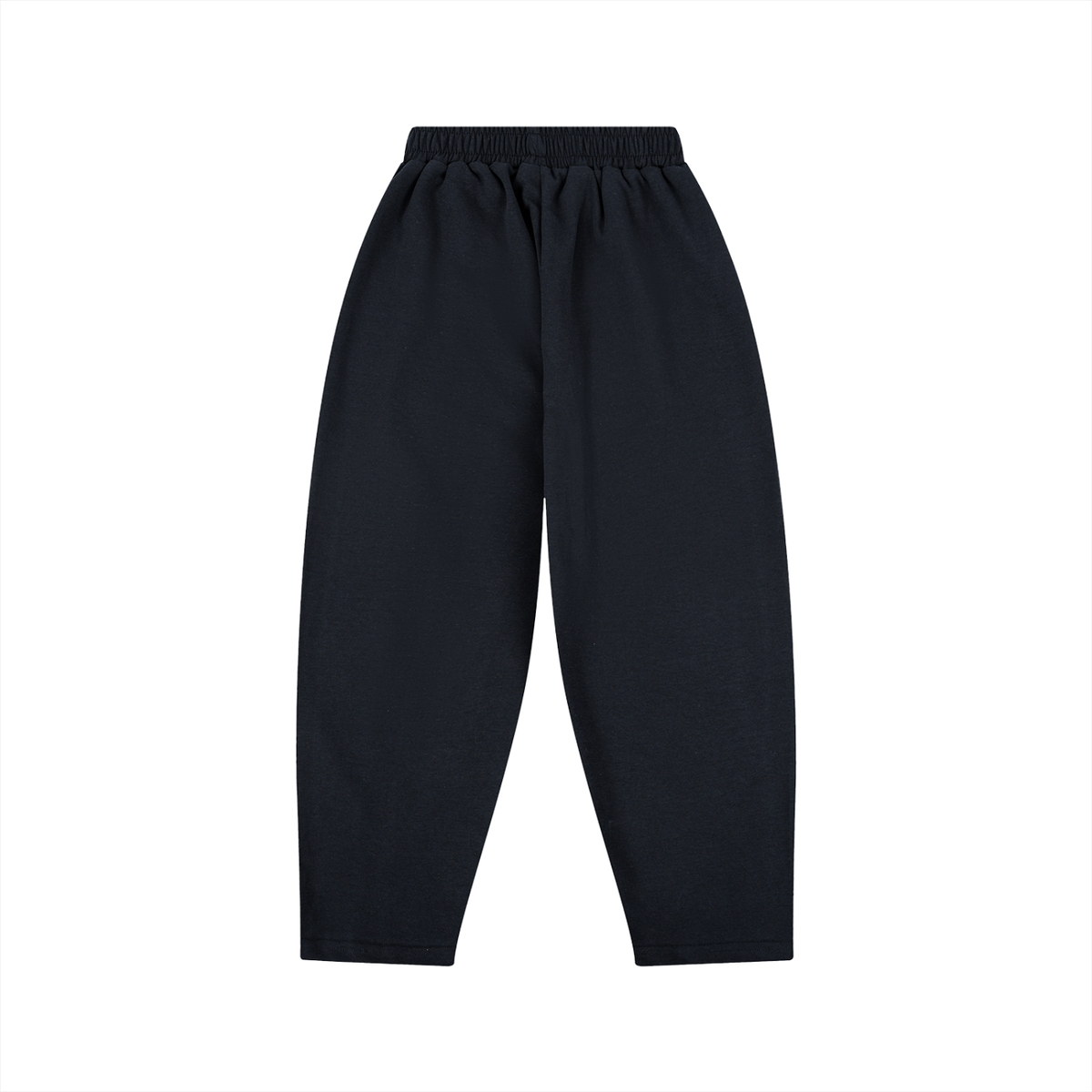 Unisex Kid's Loose Wide Leg Sweatpants in navy blue, alternate angle