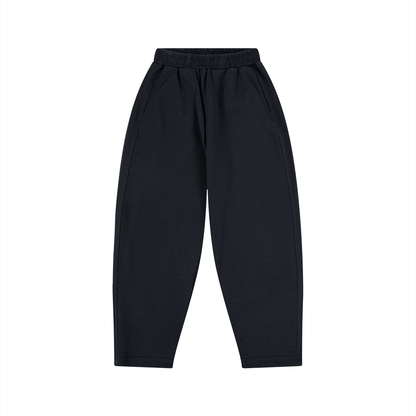 Unisex Kid's Loose Wide Leg Sweatpants in navy blue