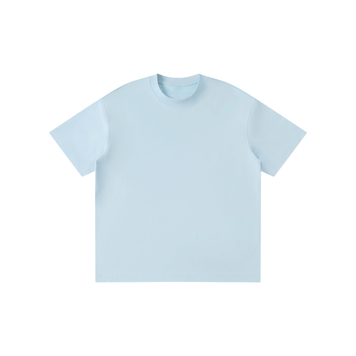 Unisex Kid's Solid Crewneck T-Shirt in blue