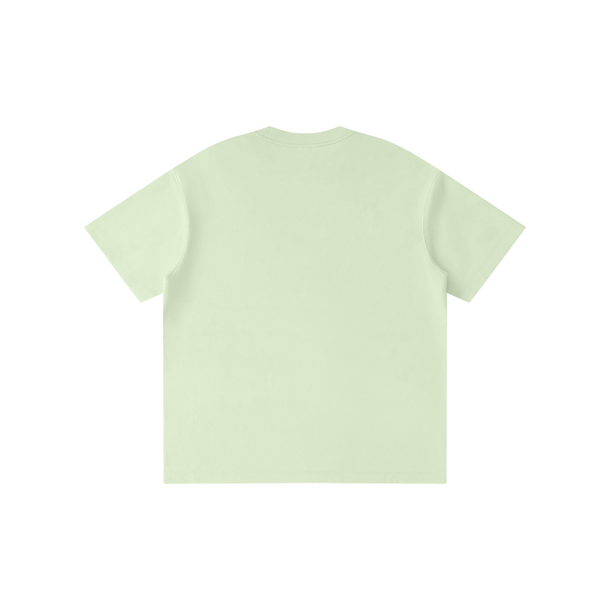 Unisex Kid's Solid Crewneck T-Shirt in green, alternate angle