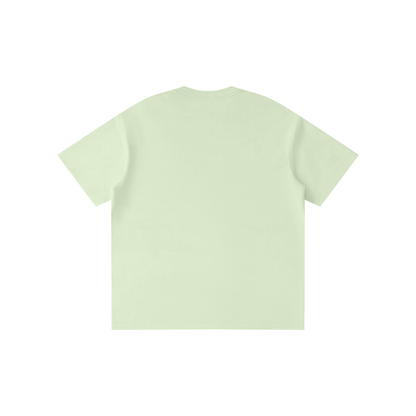 Unisex Kid's Solid Crewneck T-Shirt in green, alternate angle
