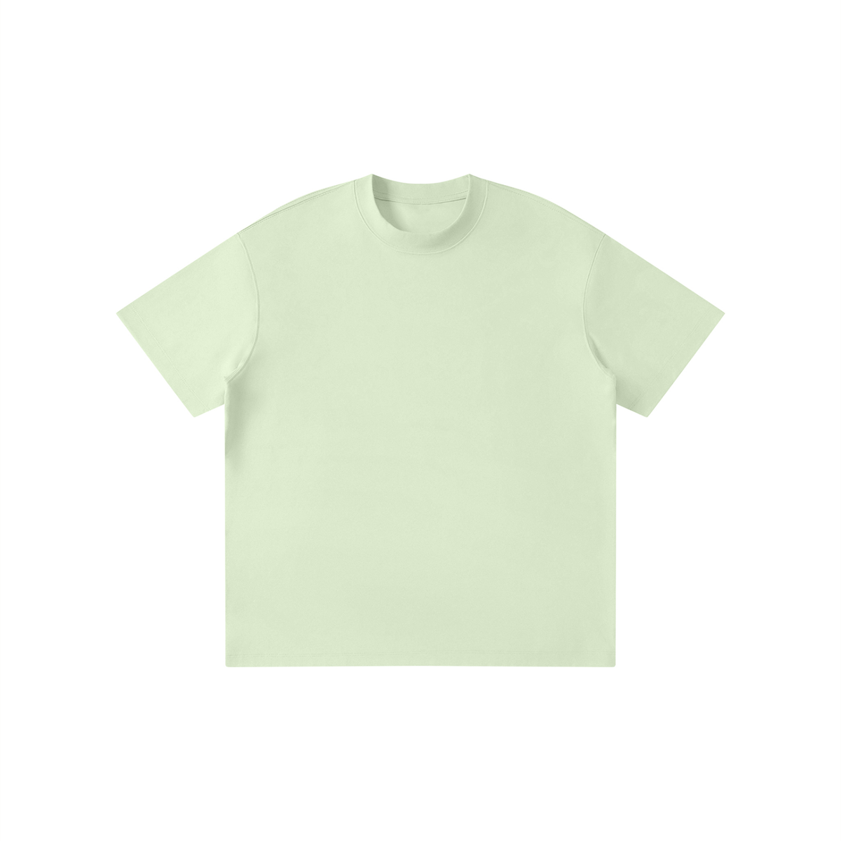 Unisex Kid's Solid Crewneck T-Shirt in green