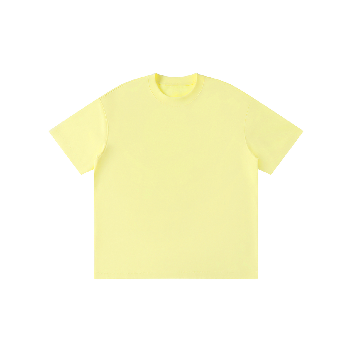 Unisex Kid's Solid Crewneck T-Shirt in yellow