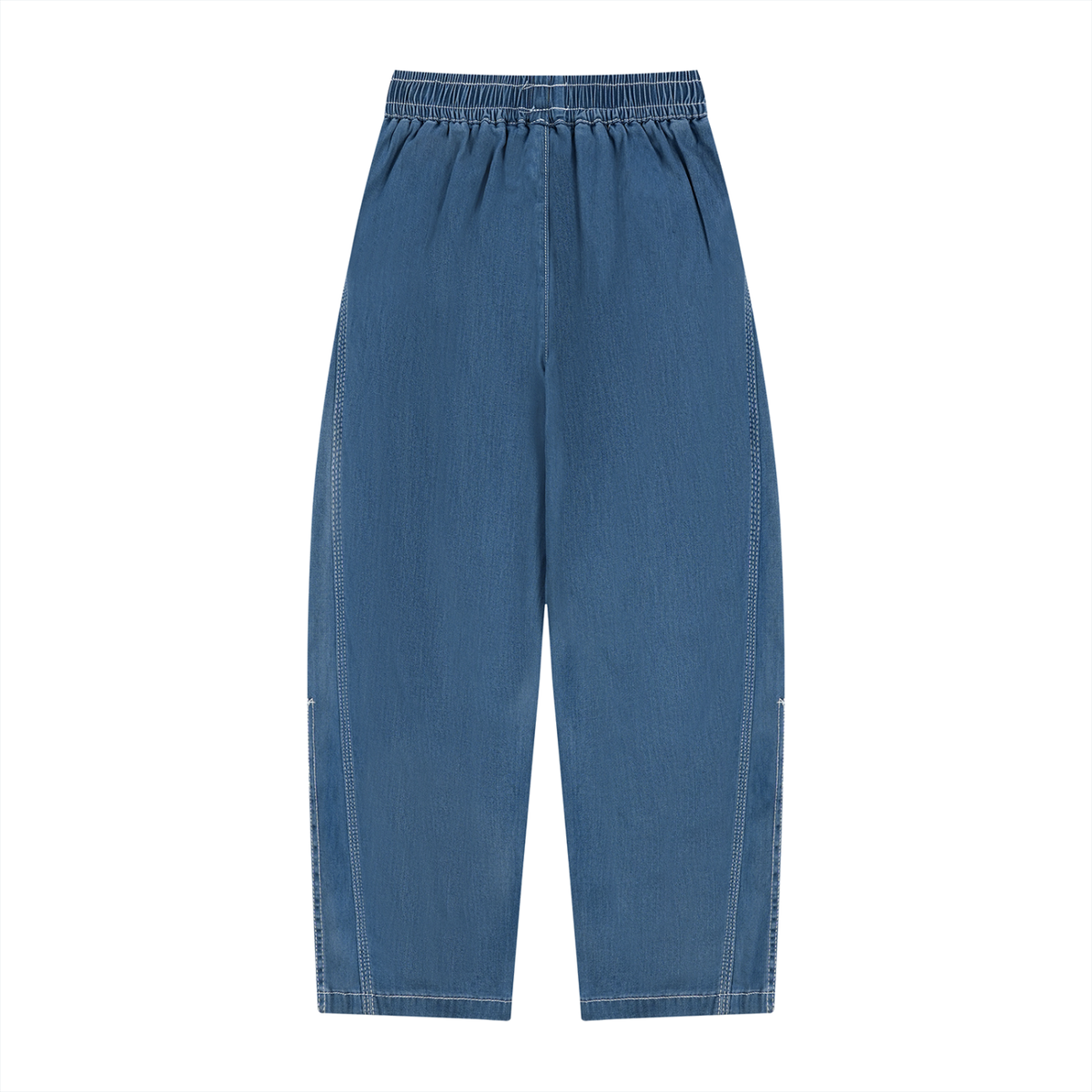 Unisex Kid's Vintage Wash Jeans in blue, alternate angle
