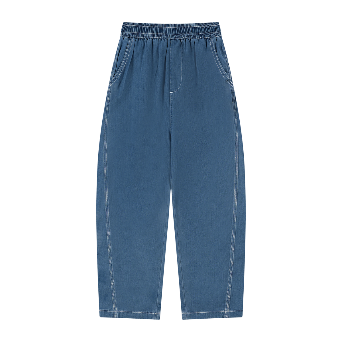 Unisex Kid's Vintage Wash Jeans in blue
