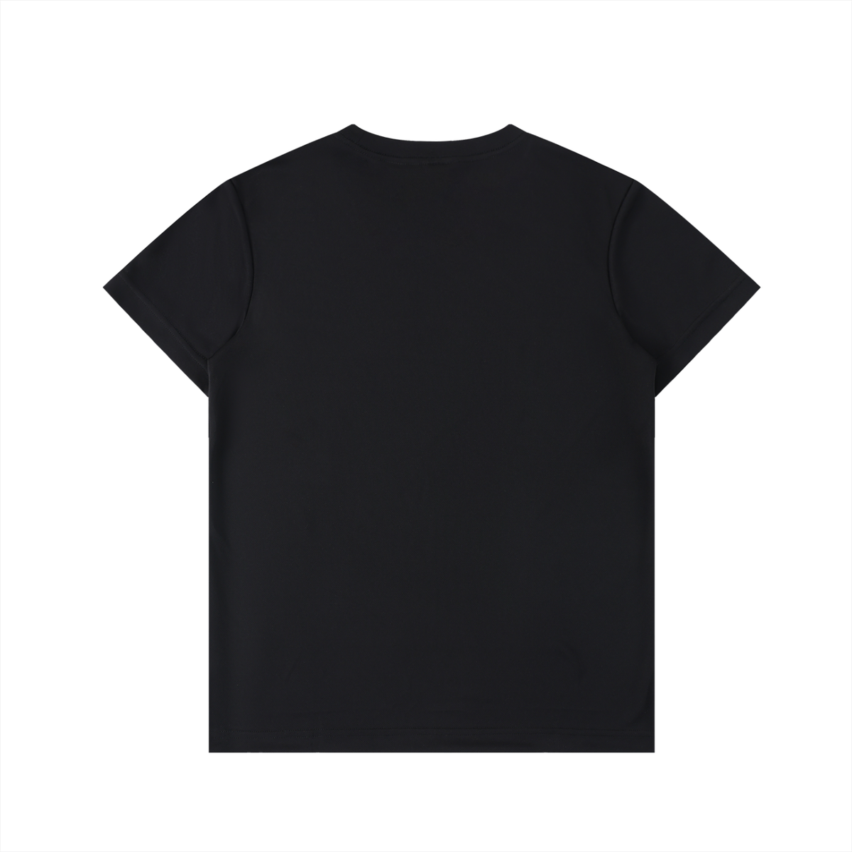 Unisex Lightweight Performance Crewneck T-Shirt in black, alternate angle