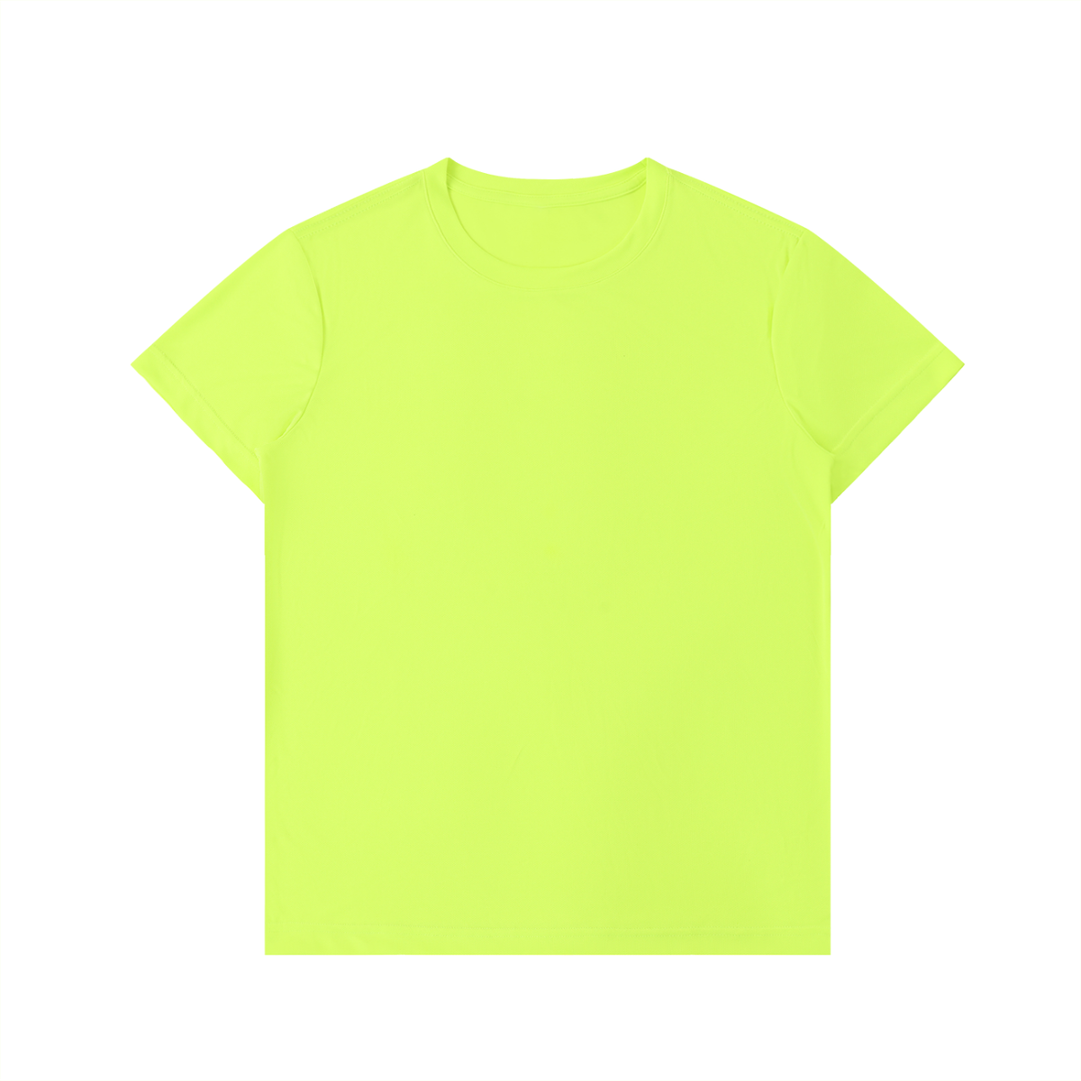 Unisex Lightweight Performance Crewneck T-Shirt in lemon green
