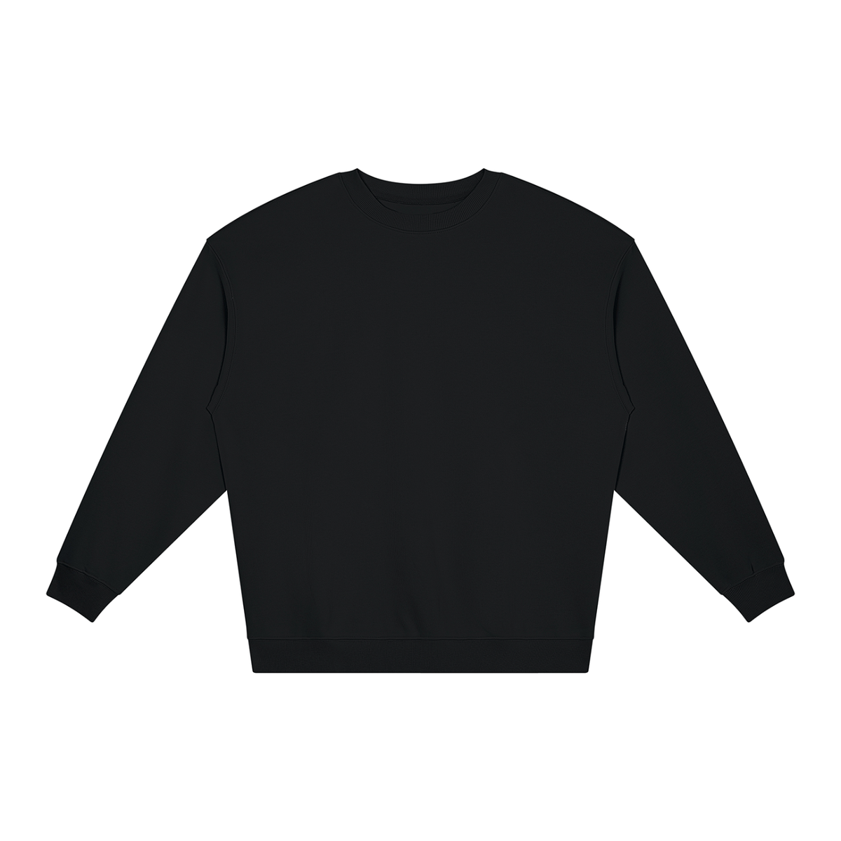 Unisex Loose Crewneck Sweatshirt in black