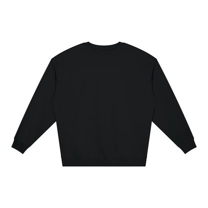 Unisex Loose Crewneck Sweatshirt in black