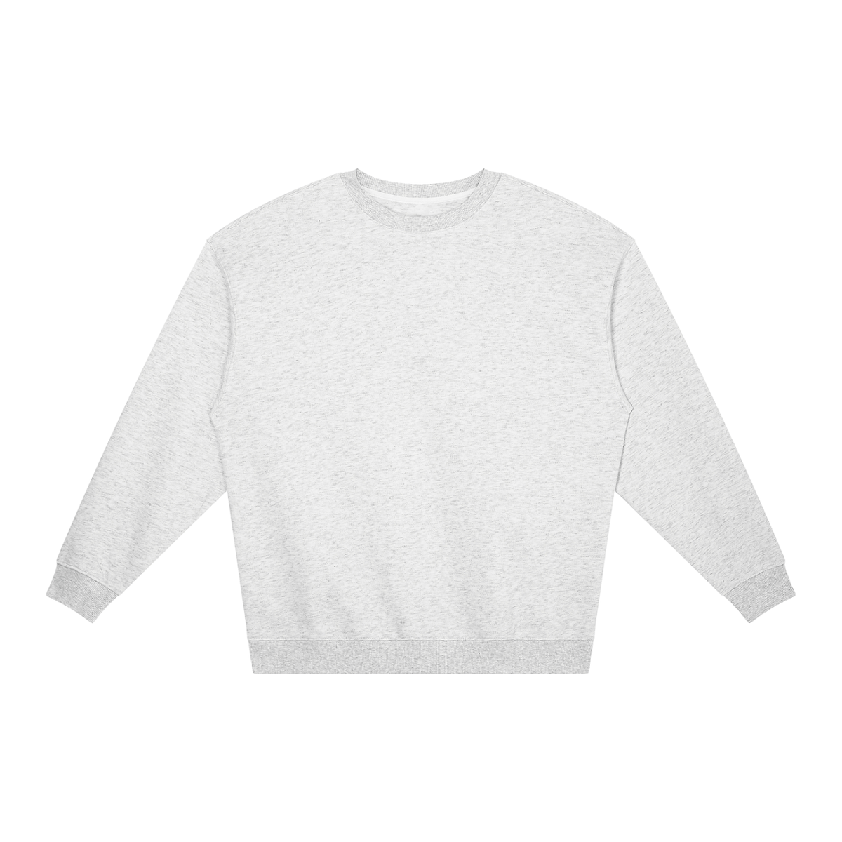 Unisex Loose Crewneck Sweatshirt in flower gray
