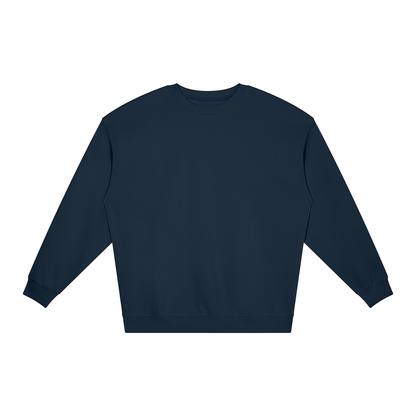 Unisex Loose Crewneck Sweatshirt in navy blue