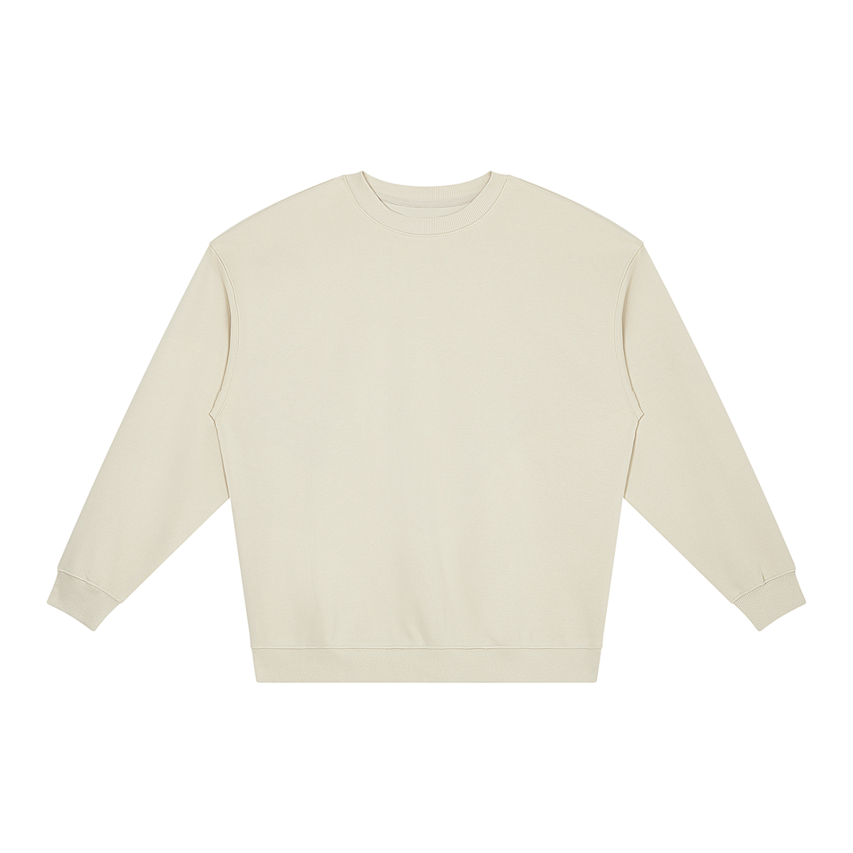Unisex Loose Crewneck Sweatshirt in white gray
