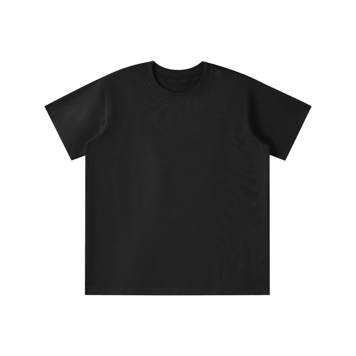 Unisex Loose Fit Cotton Blend Kids' T-Shirt in black