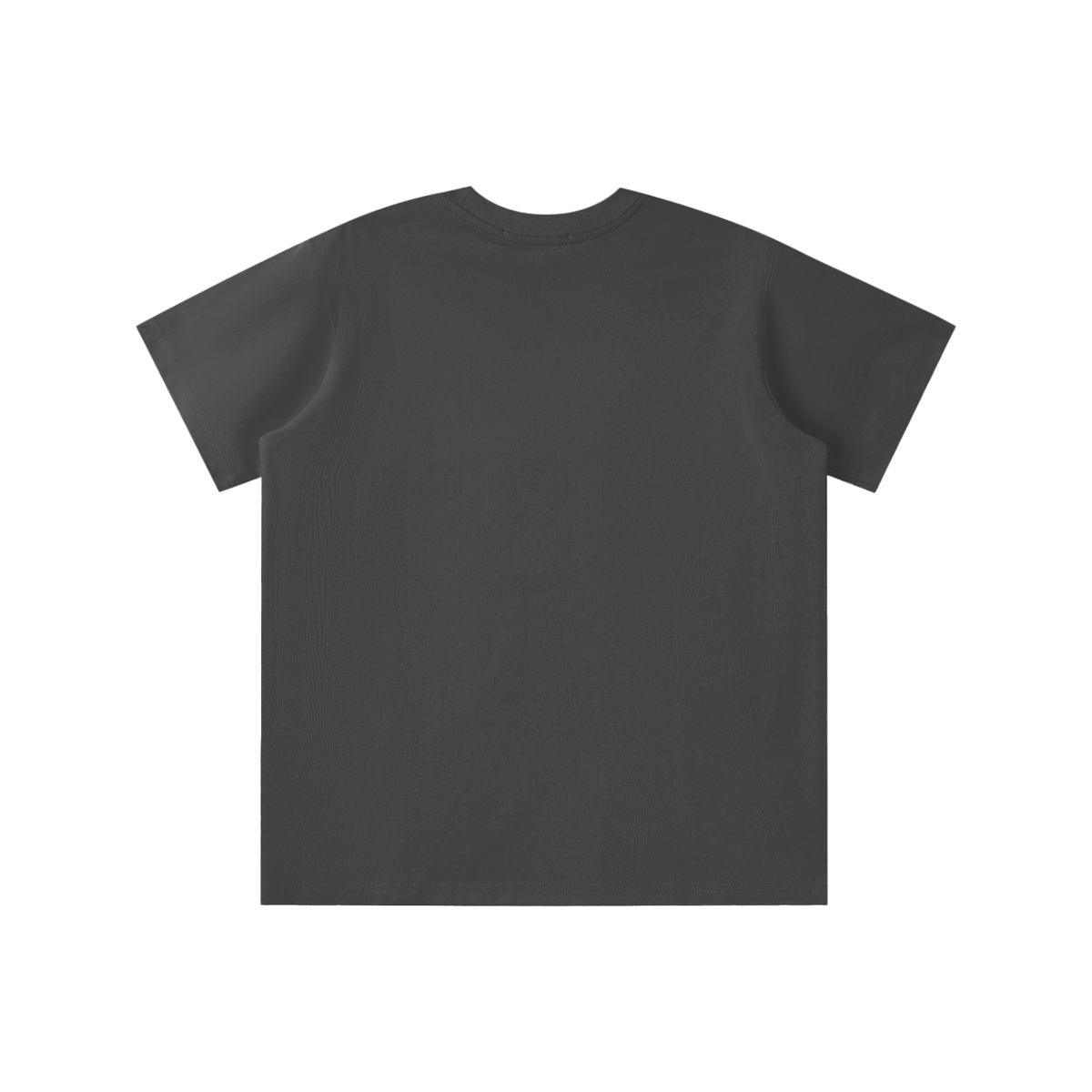 Unisex Loose Fit Cotton Blend Kids' T-Shirt in carbon gray, alternate angle