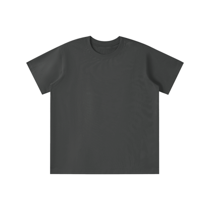 Unisex Loose Fit Cotton Blend Kids' T-Shirt in carbon gray