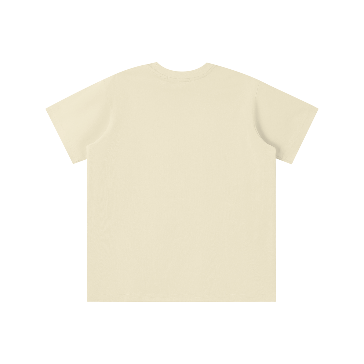 Unisex Loose Fit Cotton Blend Kids' T-Shirt in mild apricot, alternate angle