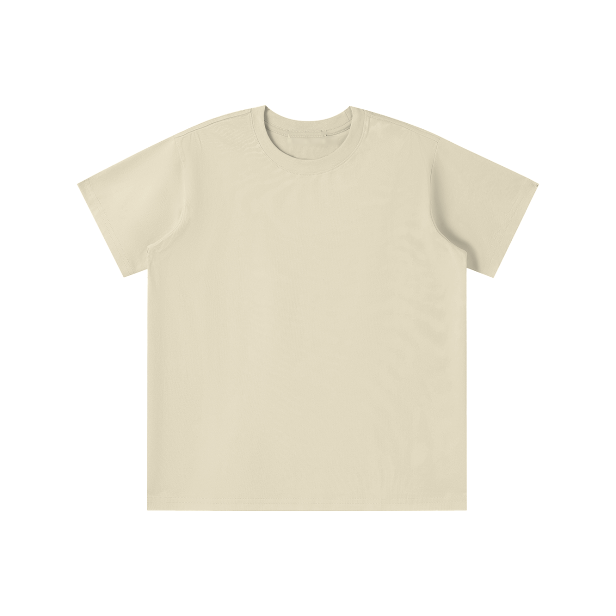 Unisex Loose Fit Cotton Blend Kids' T-Shirt in mild apricot
