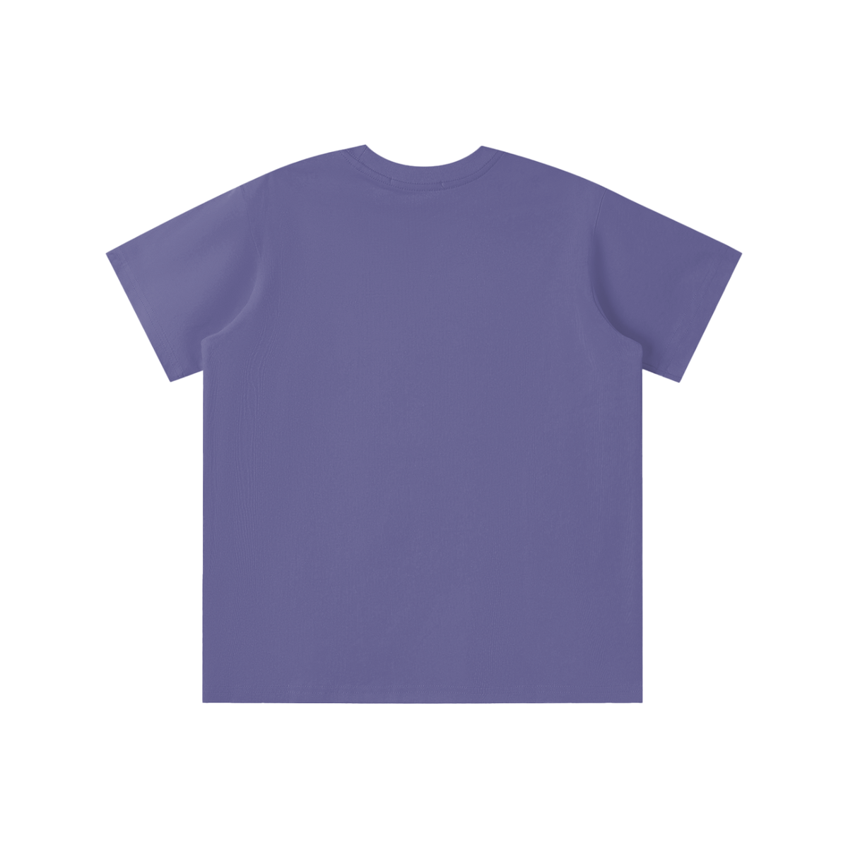 Unisex Loose Fit Cotton Blend Kids' T-Shirt in purple, alternate angle