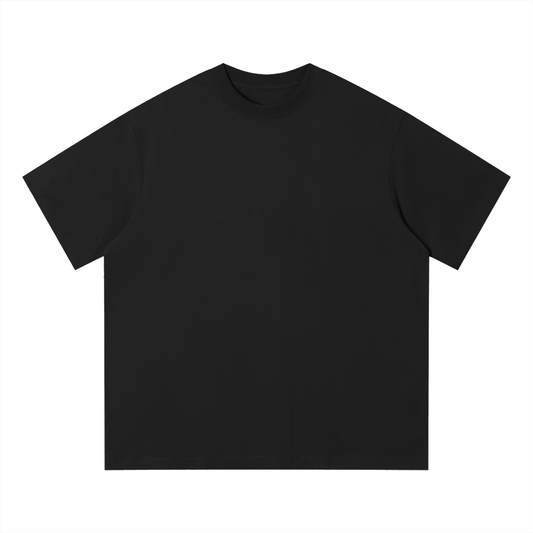 Unisex Loose Fit Cotton T-Shirt in black