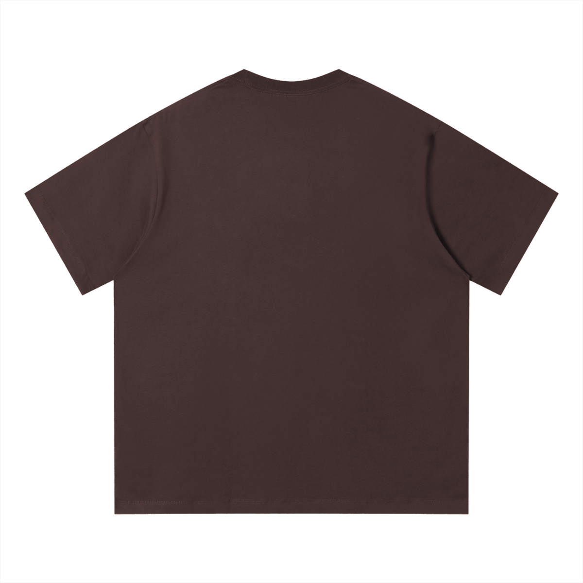 Unisex Loose Fit Cotton T-Shirt in coffee, alternate angle