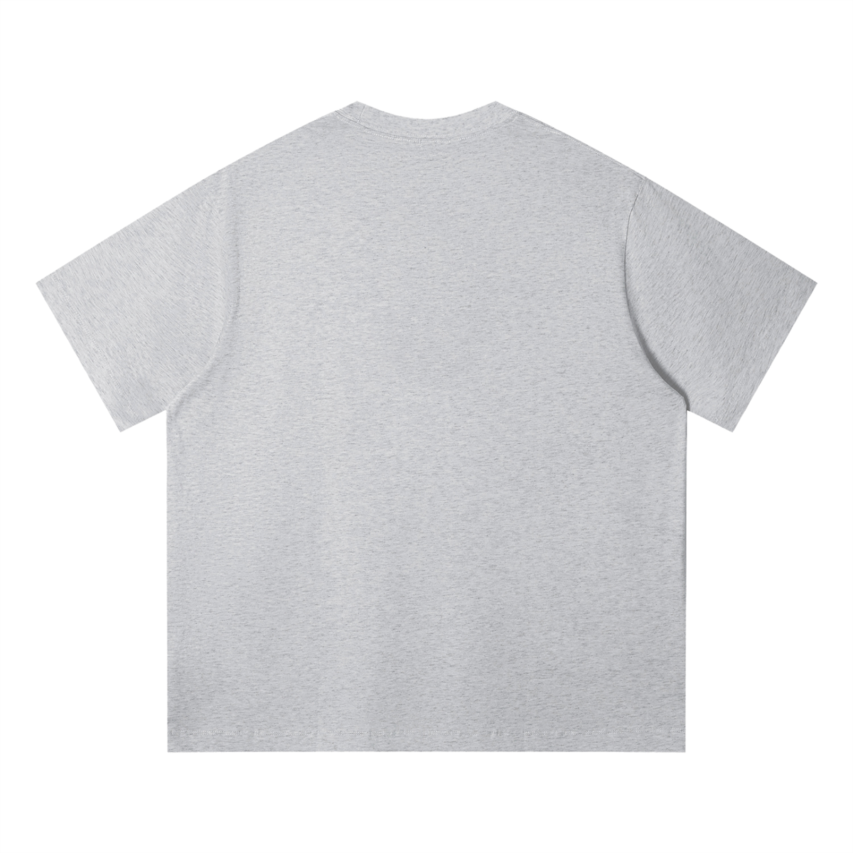 Unisex Loose Fit Cotton T-Shirt in flower gray, alternate angle