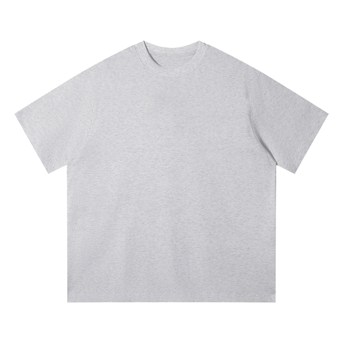 Unisex Loose Fit Cotton T-Shirt in flower gray