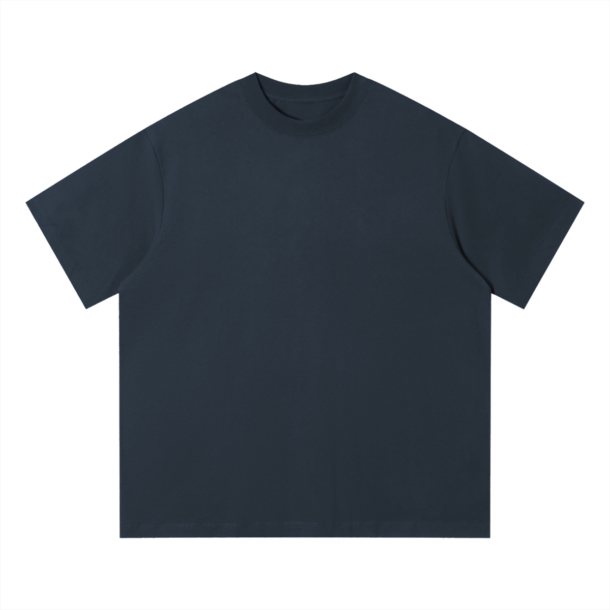Unisex Loose Fit Cotton T-Shirt in navy blue